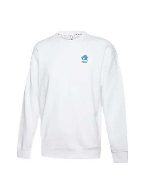 Свитер x sega sweater 'white blue' Puma — изображение 1 из 2, белый/синий