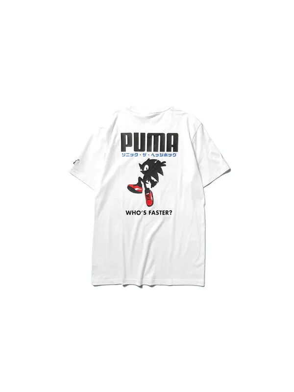 Футболка x sonic graphic short sleeve tee white Puma — изображение 2 из 2, белый