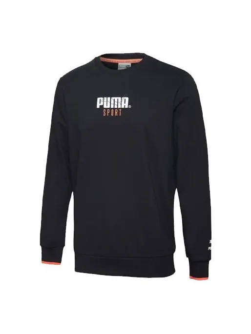 Толстовка casual round neck pullover black Puma — изображение 1 из 2, черный