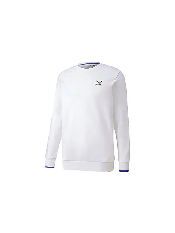 Толстовка PUMA Casual Sports Running Round Neck Pullover Long Sleeves White — изображение 2 из 2, белый