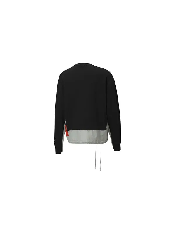 Толстовка x attempt crossover printing splicing casual round neck black Puma — изображение 2 из 2, черный