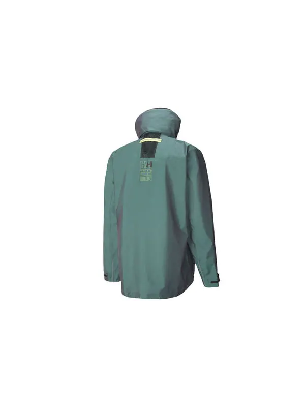 Куртка x helly hansen tech stormcell jacket 'green black' Puma — изображение 3 из 4, зеленый/черный