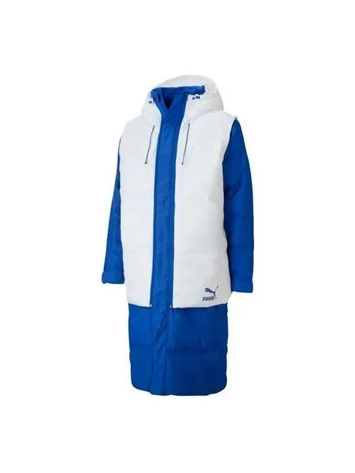 Куртка layer down jacket 'blue white' Puma — изображение 1 из 4, синий/белый