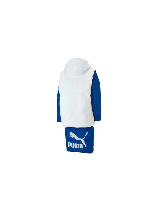 Куртка layer down jacket 'blue white' Puma — изображение 2 из 4, синий/белый