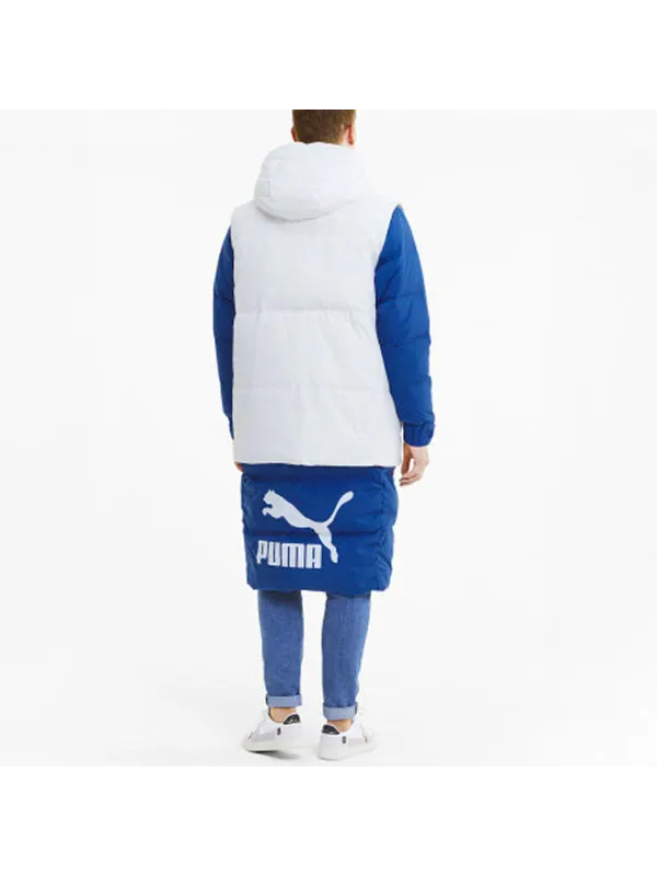 Куртка layer down jacket 'blue white' Puma — изображение 4 из 4, синий/белый