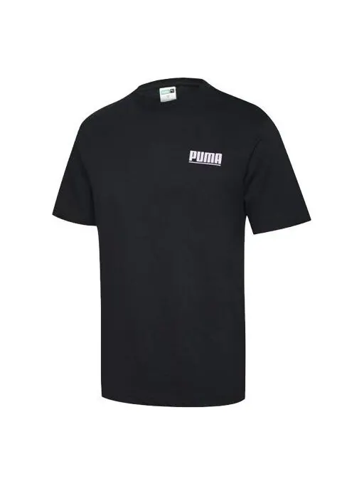 Футболка round neck short sleeve black Puma — изображение 1 из 2, черный