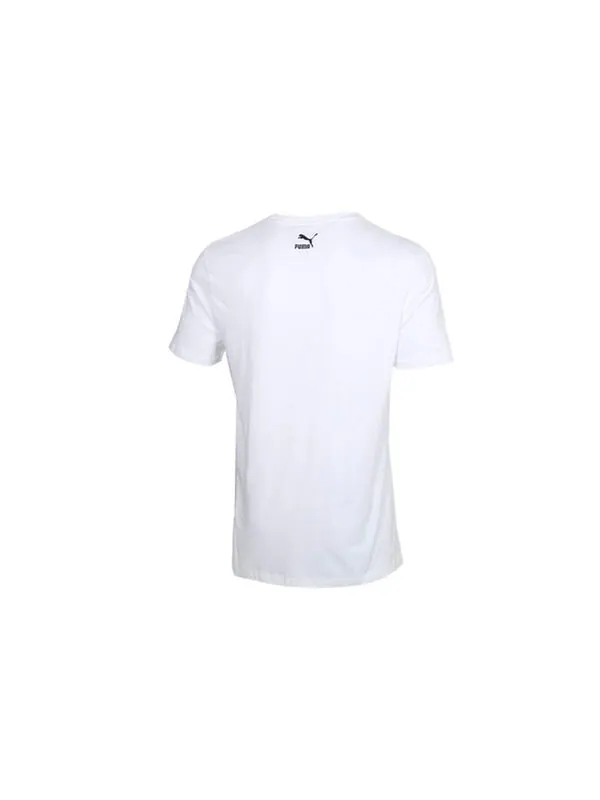 Футболка sports gym round neck short sleeve white Puma — изображение 2 из 4, белый