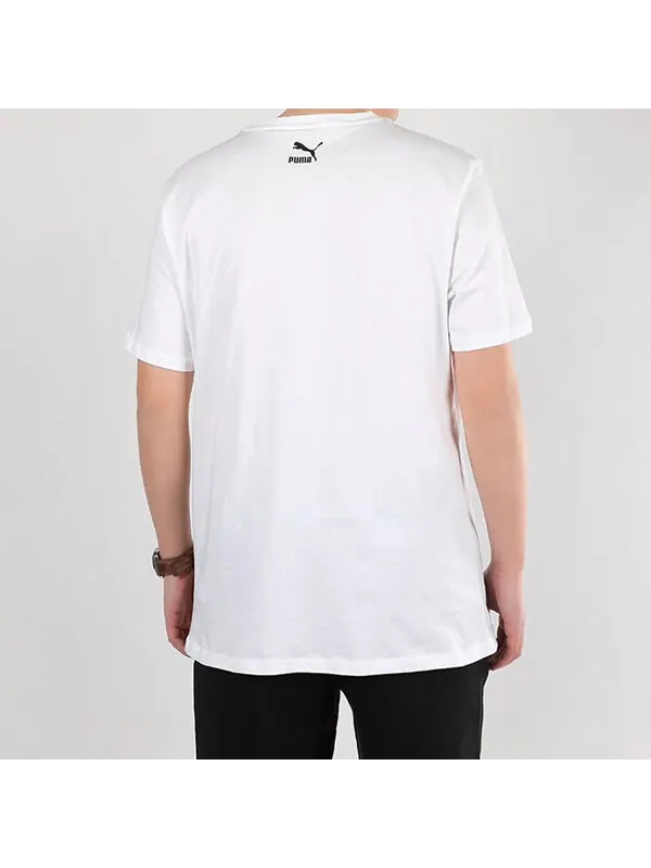 Футболка sports gym round neck short sleeve white Puma — изображение 4 из 4, белый