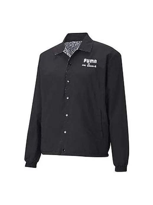 Куртка mr. doodle reversible jacket black Puma — изображение 1 из 4, черный