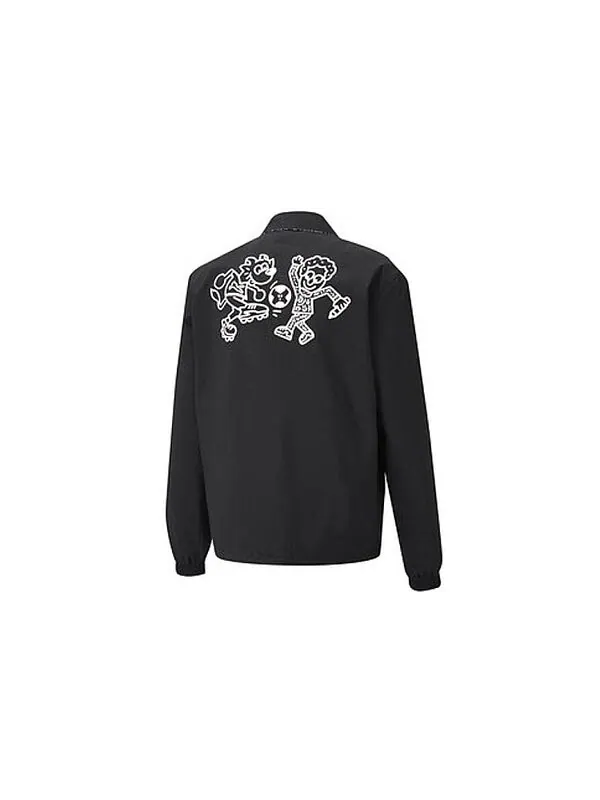 Куртка mr. doodle reversible jacket black Puma — изображение 2 из 4, черный