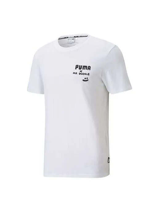 Футболка x mr doodle short sleeve white Puma — изображение 1 из 4, белый