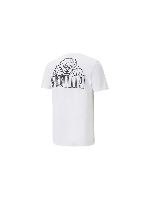 Футболка x mr doodle short sleeve white Puma — изображение 2 из 4, белый