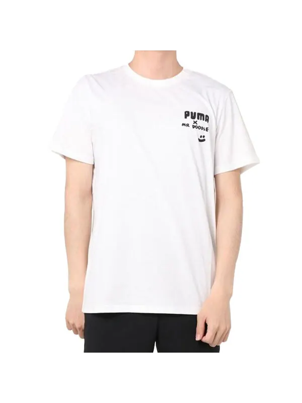 Футболка x mr doodle short sleeve white Puma — изображение 3 из 4, белый
