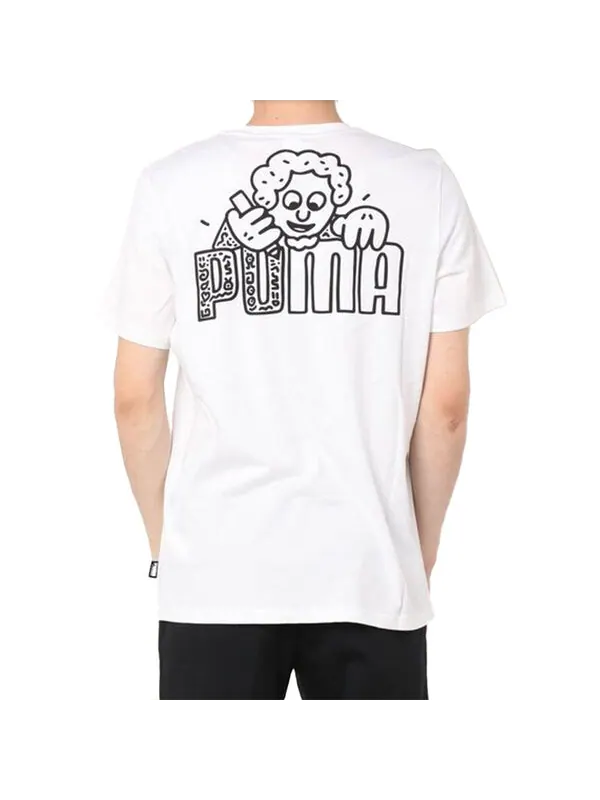 Футболка x mr doodle short sleeve white Puma — изображение 4 из 4, белый
