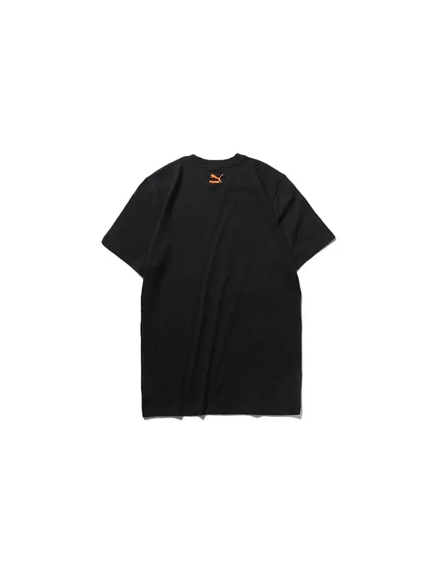 Футболка PUMA Printed Logo Short Sleeve TEE Black — изображение 2 из 4, черный