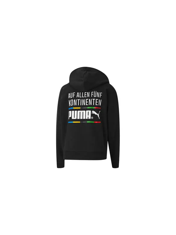Свитер tailored for sport hoodie 'black white' Puma — изображение 2 из 4, черный/белый