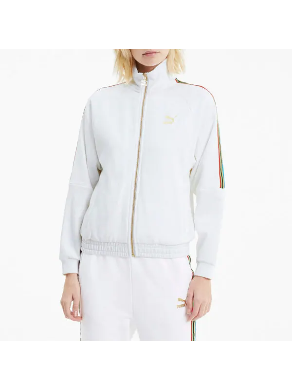 Куртка world resonance series zipper knit jacket white Puma — изображение 3 из 4, белый