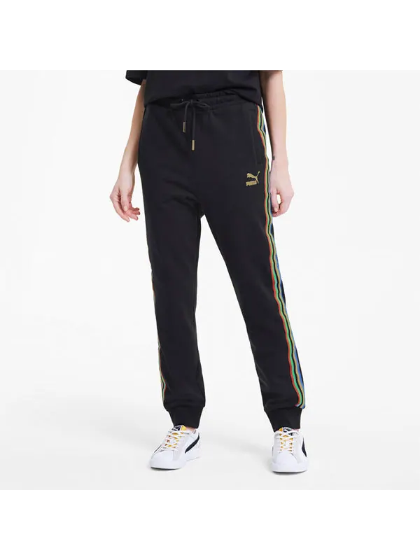 Брюки world resonance series drawstring knitted trousers Puma — изображение 3 из 4, черный