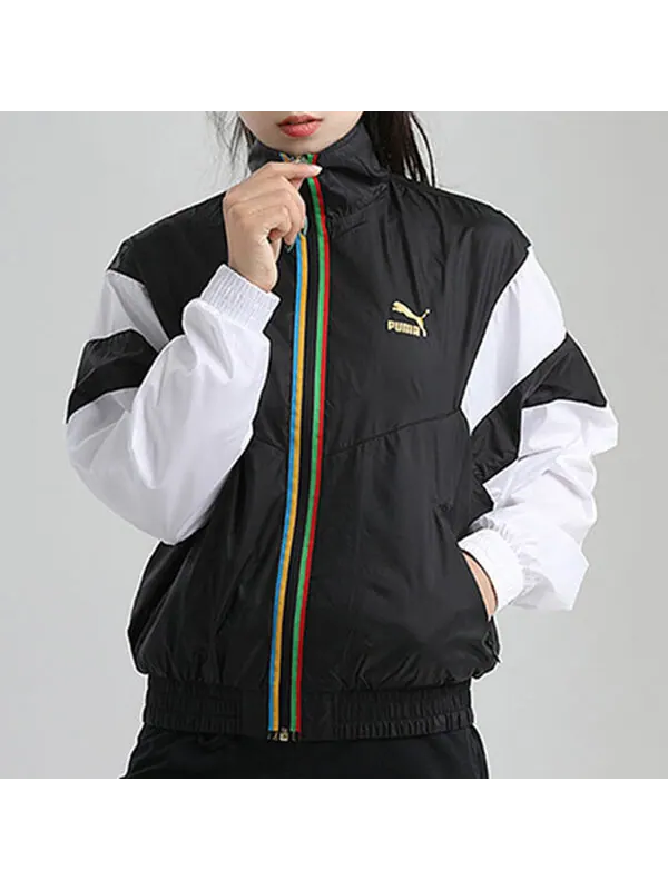 Куртка woven thin and light sports jacket black Puma — изображение 2 из 3, черный