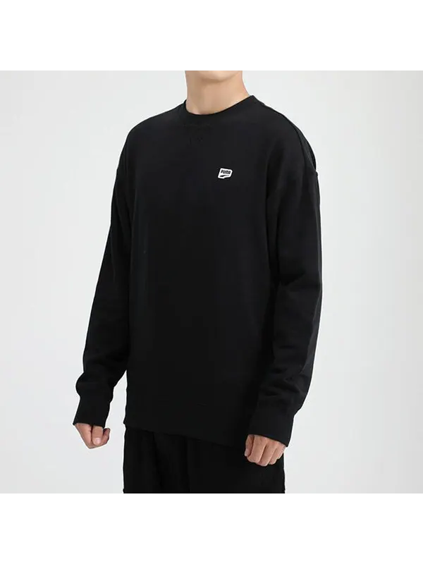 Толстовка downtown crew casual round neck pullover black Puma — изображение 4 из 4, черный