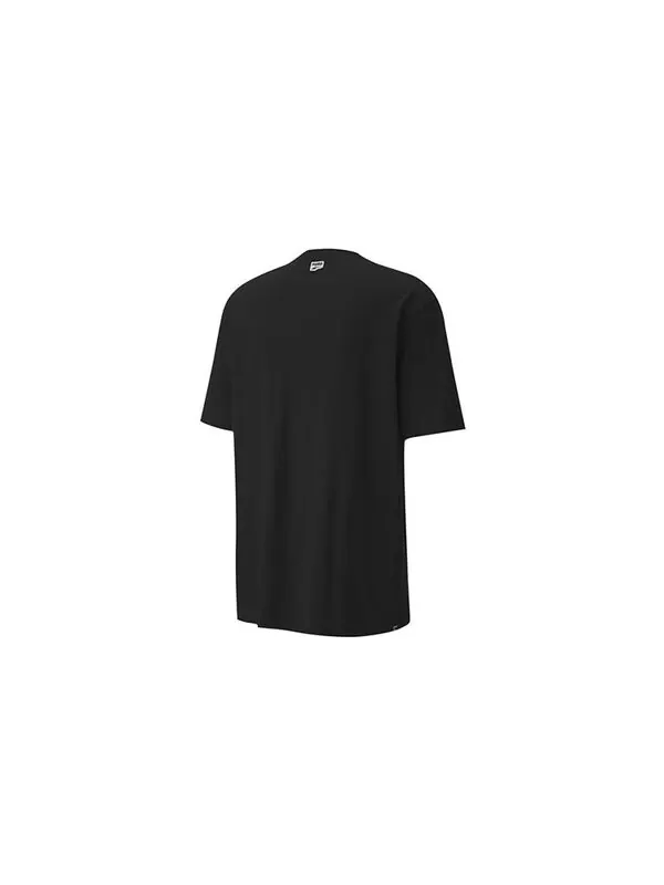 Футболка downtown printing casual short sleeve black Puma — изображение 2 из 4, черный