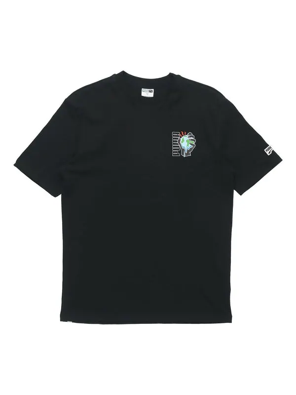 Футболка environmental friendly printing round neck short sleeve black Puma — изображение 1 из 4, черный