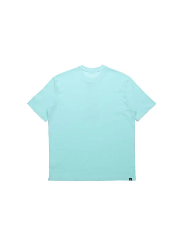Футболка environmental friendly subject printing short sleeve blue Puma — изображение 2 из 2, синий