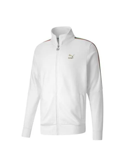 Куртка tfs unity zipper knit jacket white Puma — изображение 1 из 4, белый