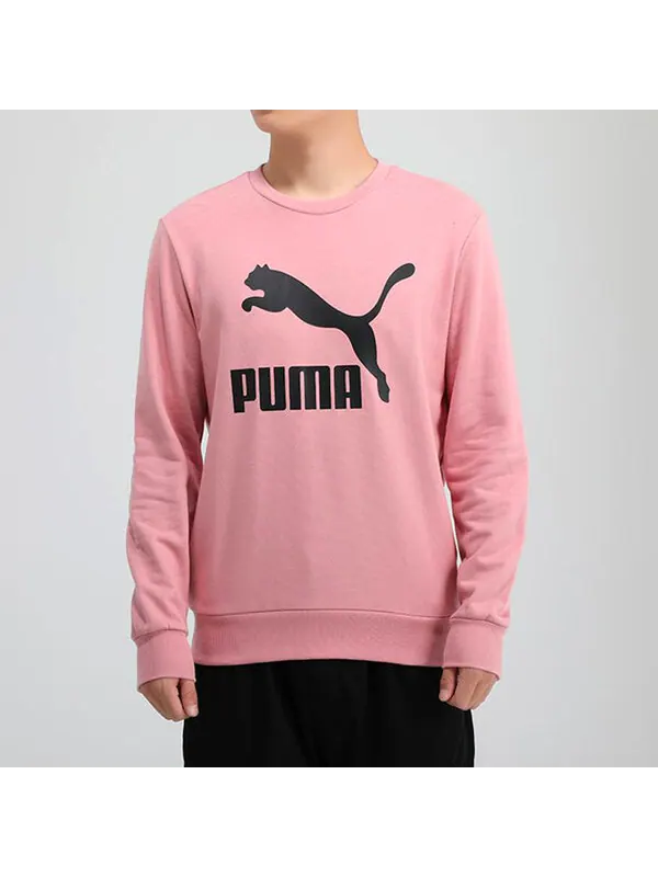Толстовка casual sports round neck pullover pink Puma — изображение 3 из 4, розовый