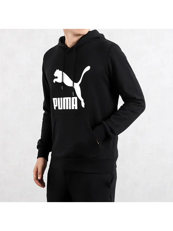 Толстовка men's classics printing drawstring black Puma — изображение 4 из 4, черный