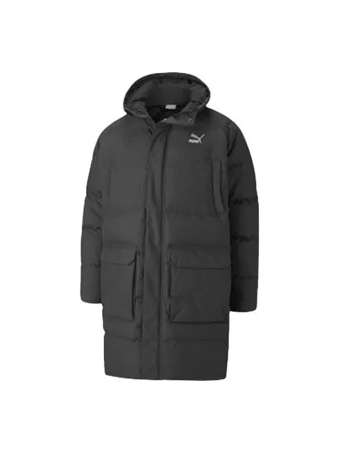Куртка classics long down jacket 'black' Puma — изображение 1 из 4, черный