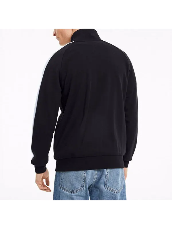 Куртка iconic t7 track top ft knit jacket black Puma — изображение 4 из 4, черный