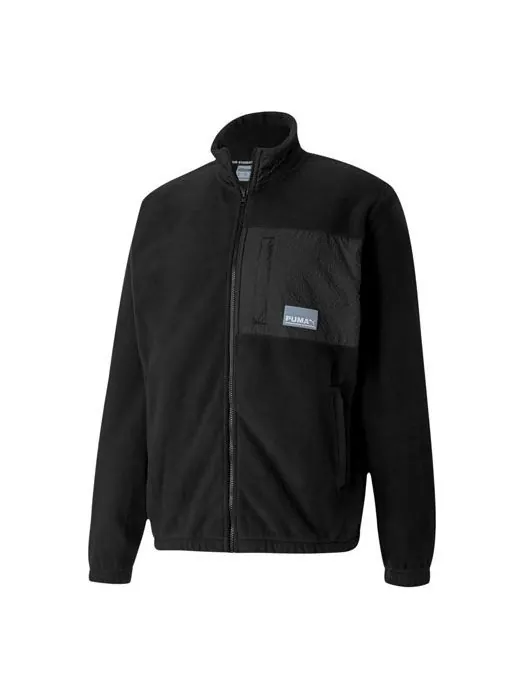 Куртка avenir track jacket 'black' Puma — изображение 1 из 4, черный