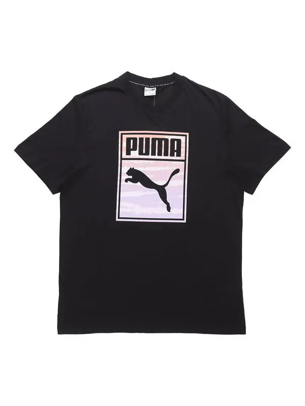 Футболка running training gym short sleeve black Puma — изображение 1 из 4, черный
