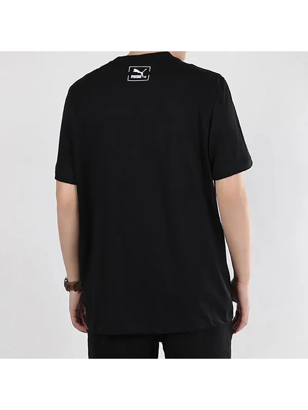 Футболка running training gym short sleeve black Puma — изображение 4 из 4, черный