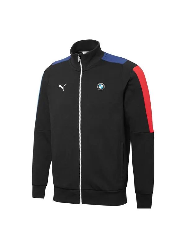 Куртка bmw motorsport t7 sweat jacket 'black' Puma — изображение 1 из 2, черный/синий/красный