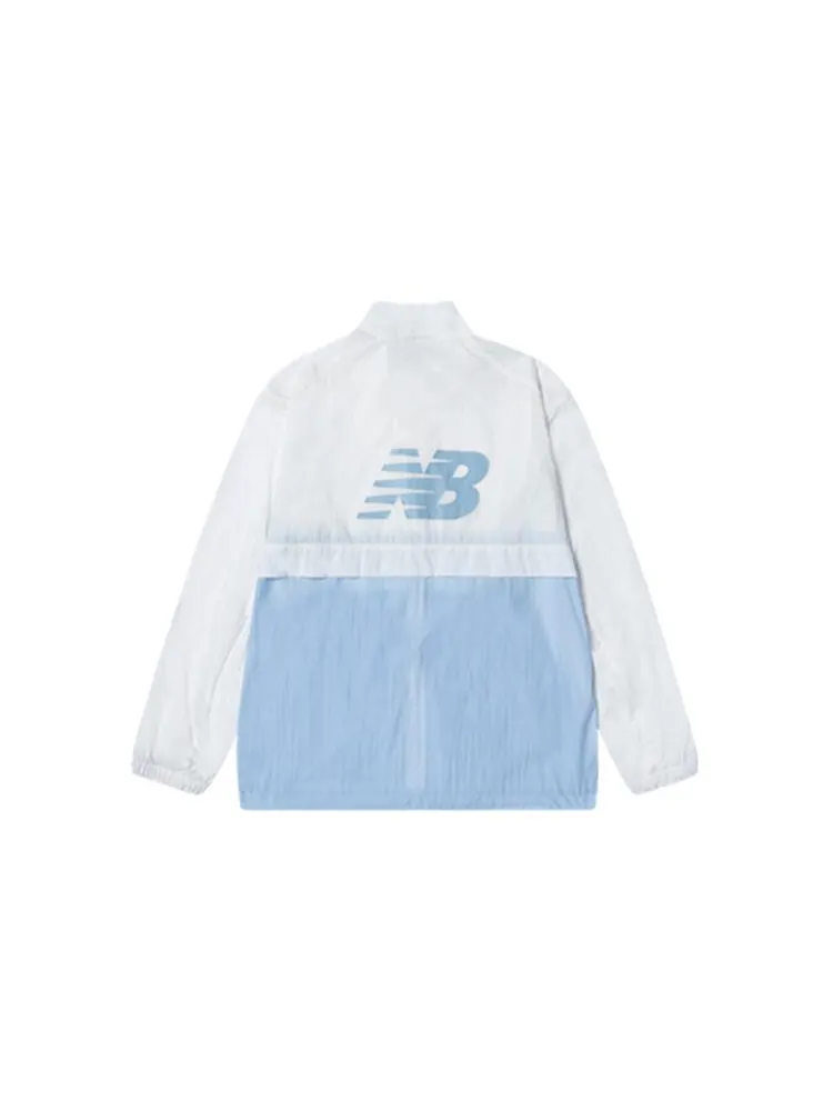 Куртка New Balance Summer Lifestyle Jacket 'White Light Blue' — изображение 2 из 2, белый