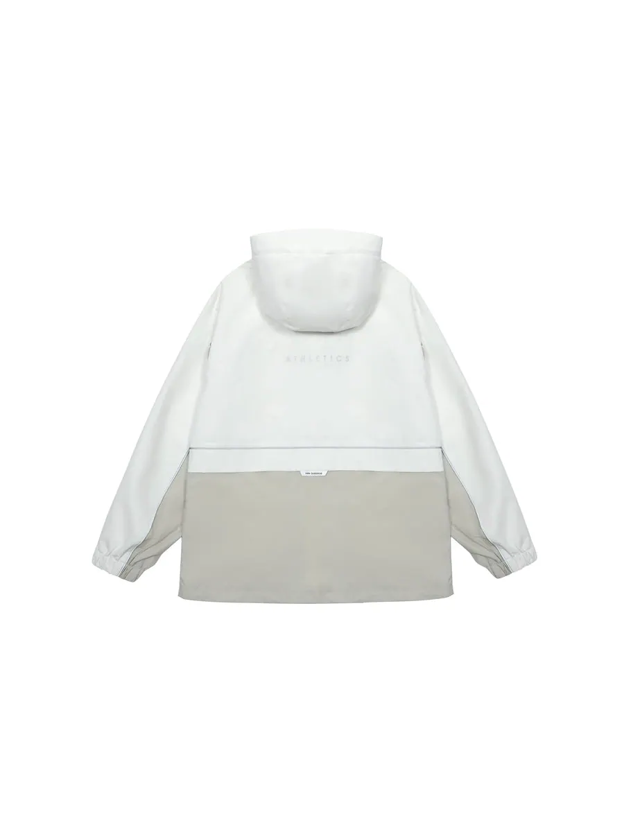 Куртка New Balance Windproof Jacket 'White Grey' — изображение 2 из 2, белый