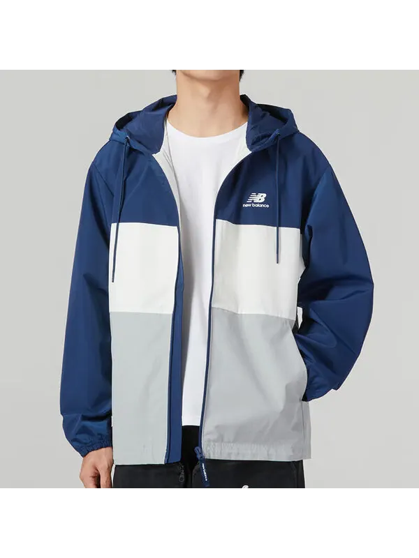 Куртка стильная куртка с капюшоном New Balance — изображение 4 из 4, синий/белый/серый