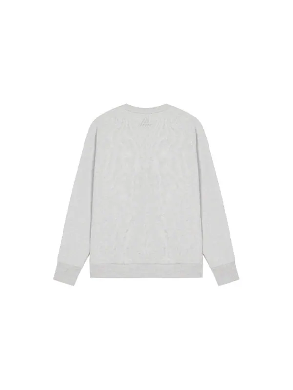 Толстовка New Balance Logo Printing Round Neck Pullover Couple Style Gray — изображение 2 из 3, серый