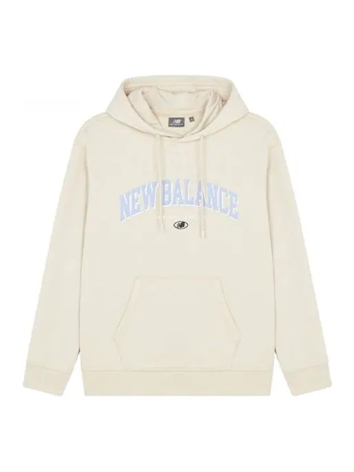Худи New Balance Lifestyle Hoodie 'Cream White' — изображение 1 из 2, белый