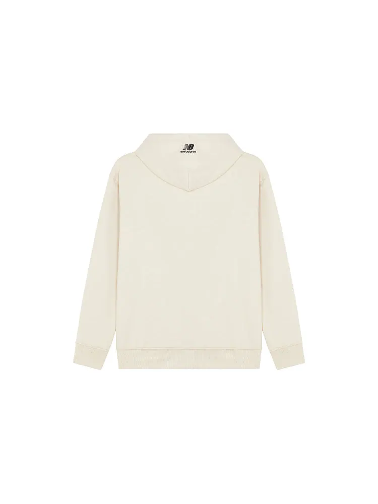 Худи New Balance Lifestyle Hoodie 'Cream White' — изображение 2 из 2, белый