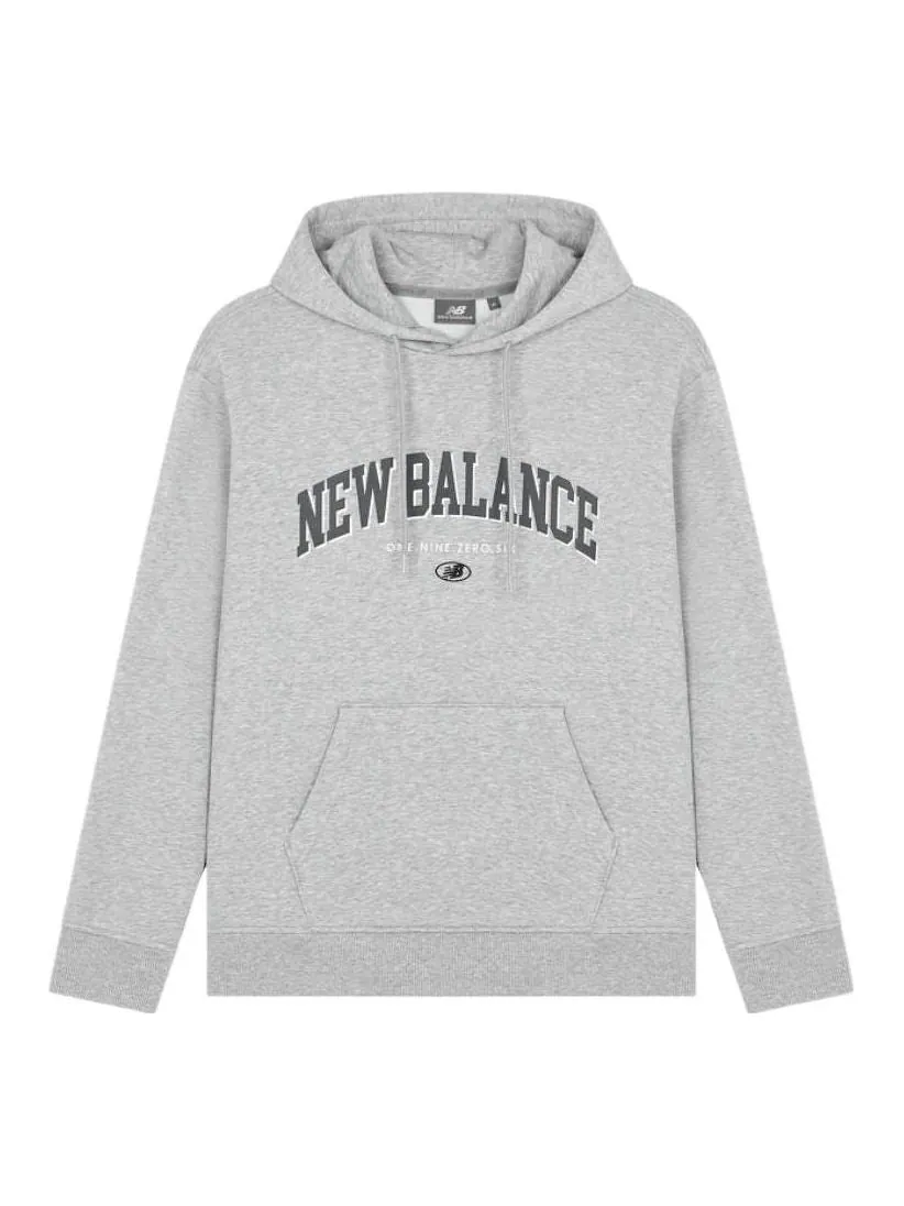 Худи New Balance Lifestyle Hoodie 'Beige Black' — изображение 1 из 2, серый