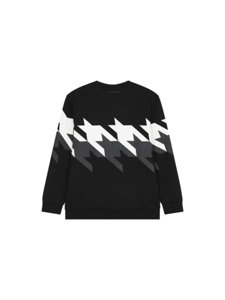 Свитер New Balance Sweatshirt 'Black White Grey' — изображение 2 из 2, черный