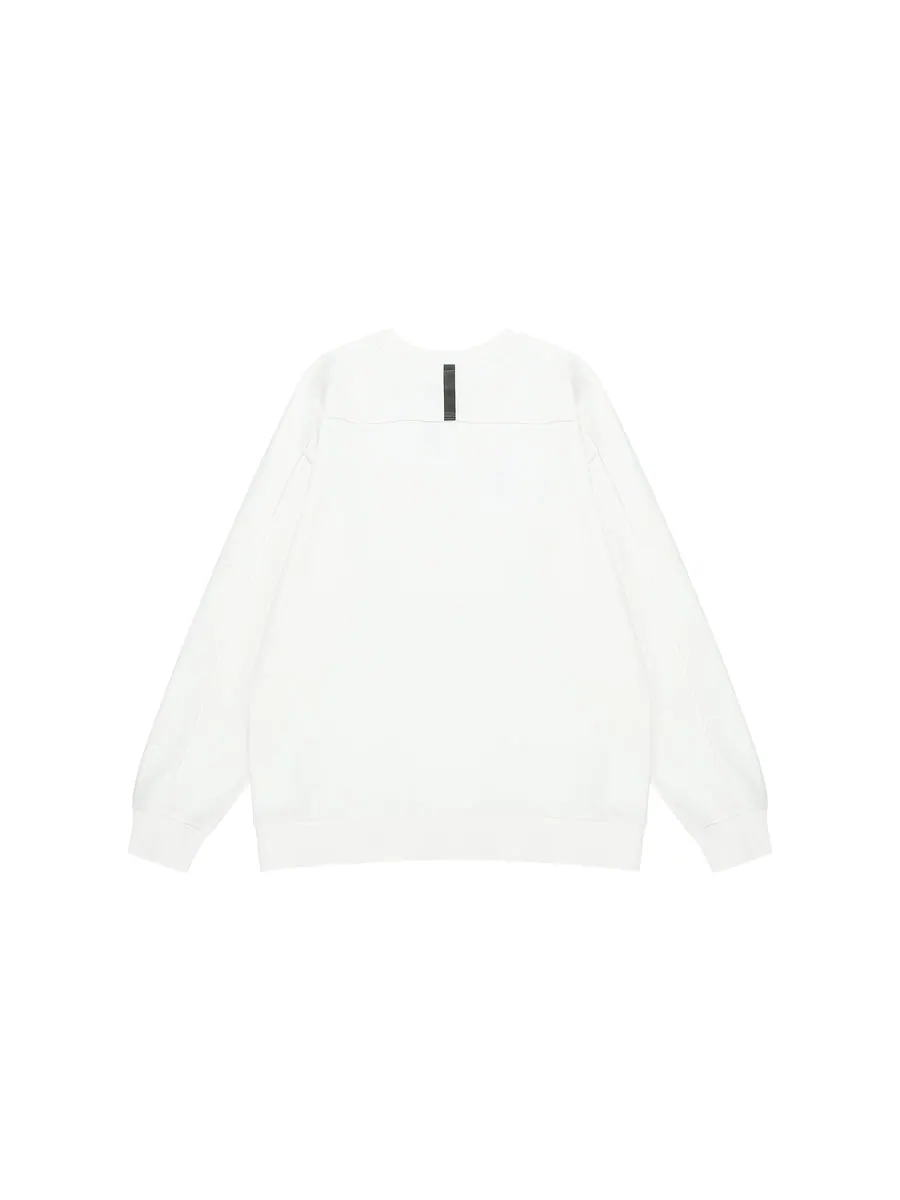Свитер New Balance Crew Neck Logo Sweatshirt 'White' — изображение 2 из 2, белый