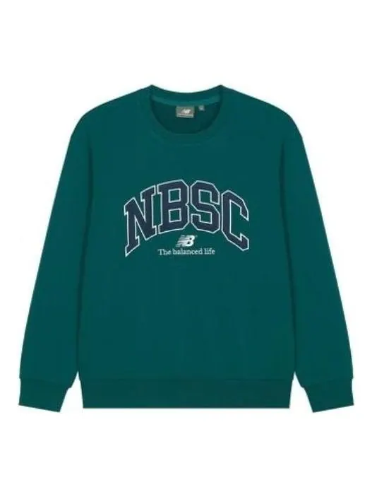 Свитер New Balance Casual Sports Sweatshirt 'Green'