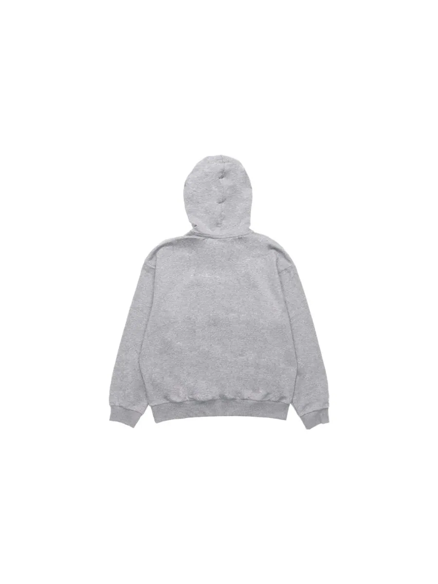 Худи New Balance Logo Print Hoodie 'Grey Blue' — изображение 2 из 5, серый