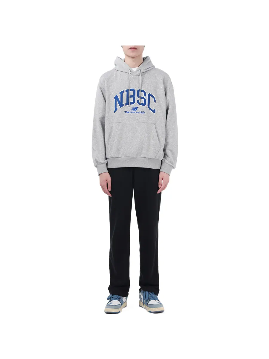 Худи New Balance Logo Print Hoodie 'Grey Blue' — изображение 3 из 5, серый