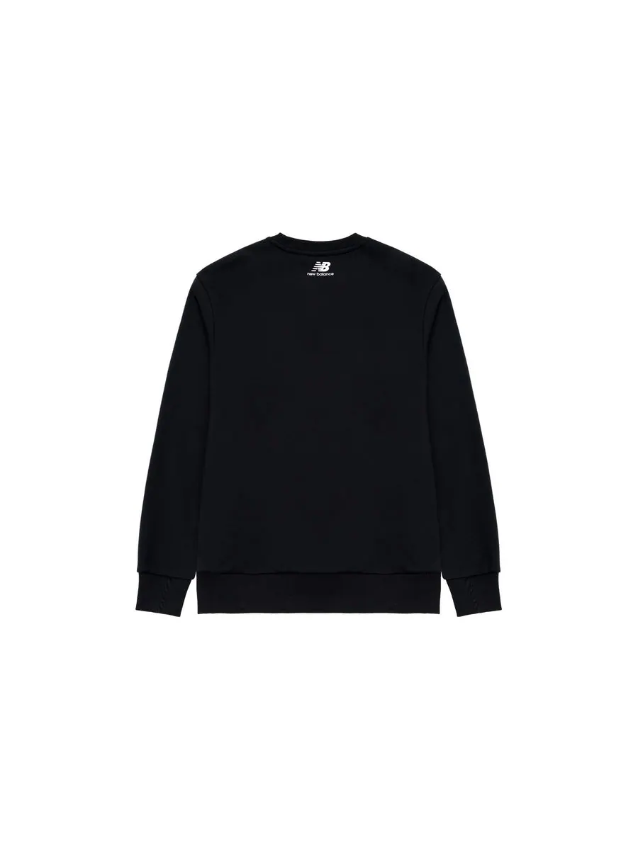 Свитер New Balance Sportswear Sweatshirt 'Black' — изображение 2 из 2, черный