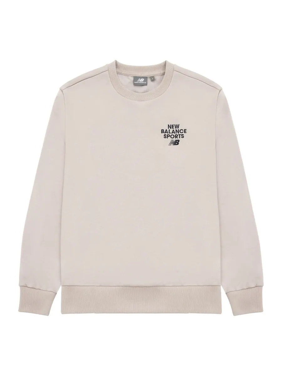 Куртка New Balance Sportswear Sweatshirt 'Beige' — изображение 1 из 2, бежевый
